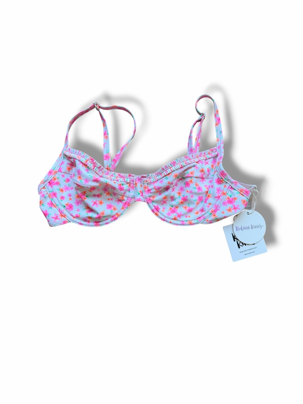 Kulani Kinis Ruffle Underwire Bikini Top NWT Medium